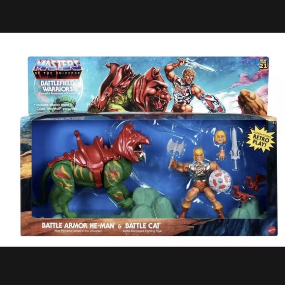 MASTERS OF THE UNIVERSE ORIGINS BATTLEFIELD WARRIORS 2-PACK IN HAND SHIPS NOW!🔥 - Picture 2 of 2